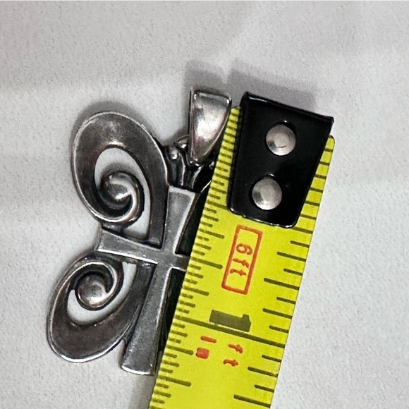 Retired James Avery Butterfly Cross Resurrection Pendant Faith Big Bale 9g 4077 - Picture 14 of 15